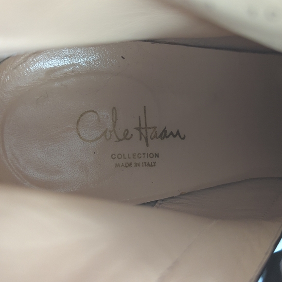 Cole Haan Black Leather Ankle Boots with Buckle - Picture 2 of 14